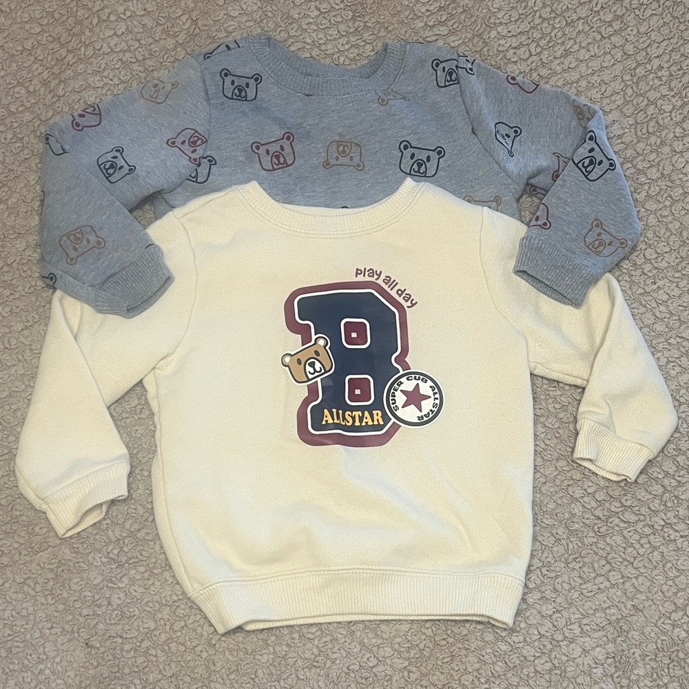 Set if 2 | Kids Beary Print Sweatshirts